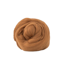 Wełna czesankowa merynosów australijskich 19mic CYNAMON