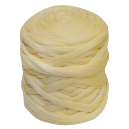 Wełna czesankowa do wyplatania koców 4,5kg BRUDNY ŻÓŁTY #4