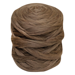 Wełna czesankowa MELANŻ BRAZOWY-ŻÓŁTY #50