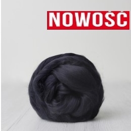 Czesanka wiskozy do filcowana GRAFITOWY