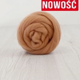 Wełna czesankowa 19mic CHLEBOWY merynos australijski 