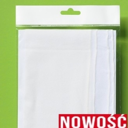 Szal jedwabny szyfon BIAŁY 180x55cm 100% jedwab do filcowania 