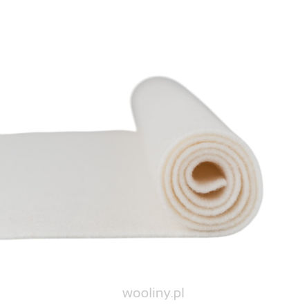 Filc wełniany 3mm MLECZNY BIAŁY ECRU 30x30cm dekoracyjny