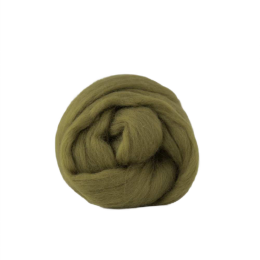 Wełna czesankowa 19mic OLIWKA merynosów australijskich 