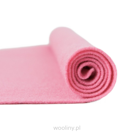 Filc wełniany 2mm RÓŻ PUDROWY 30x30cm dekoracyjny
