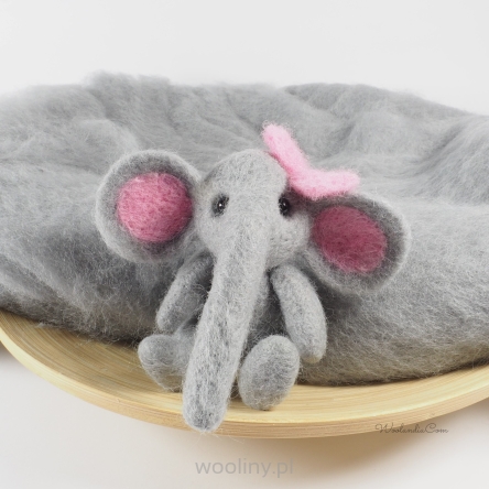 JASNO SZARA - Chmurka wełniana 100g do wypełnienia koszy do sesji noworodkowej