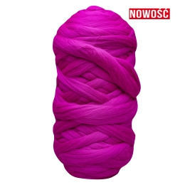 Wełna czesankowa ULTRA FIOLET #145 wałek 2 kg do filcowania
