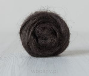 Czesanka lniana len barwiony KAWA