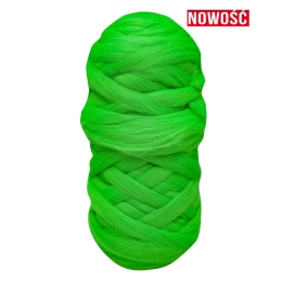 Wełna czesankowa ULTRA ZIELONY #144 wałek 2 kg do filcowania