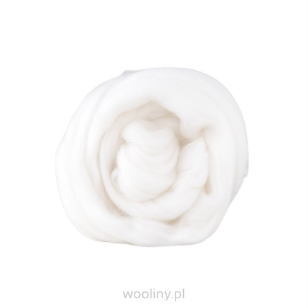 Wełna czesankowa 19mic BIALY BIELONY merynos australijski 