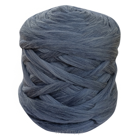 Wełna czesankowa MELANŻ NIEBIESKI #44 do filcowania i wyplatania koców