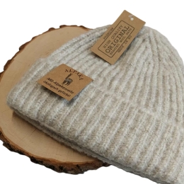 Ciepła czapka damska zimowa moher ALPAKA