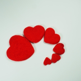 Komplet serduszków do sesji fotograficznej noworodkowej