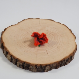 Damska broszka filcowa kwiat Pomarańczowy