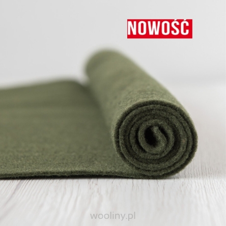 Filc wełniany 3mm dekoracyjny MECH ZIELONY