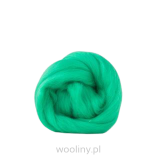 Wełna czesankowa merynos australijski 19mic ZIELONA LAGUNA