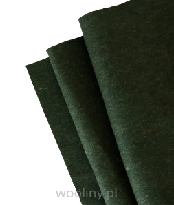 Filc wełniany 70% dekoracyjny 2mm CIEMNY ZIELONY