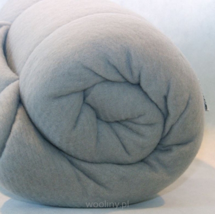 Gruba włóknina prefilc wełniana do filcowania JASNA SZARA