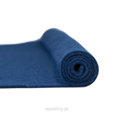 Filc wełniany 2mm CIEMNY NIEBIESKI 30x30cm dekoracyjny