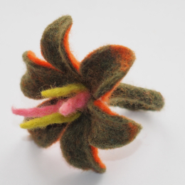 Pierścionek z wełny wzór 14