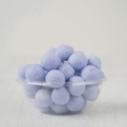 Kulka filcowa wełniana 2-2,5cm BŁĘKITNY
