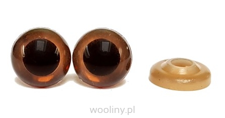 Bezpieczne oczy oczka 10mm Brązowe maskotek Amigurumi