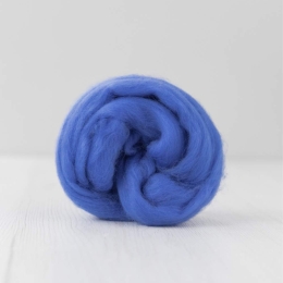Wełna czesankowa merynos australijski 19mic NIEBIESKI
