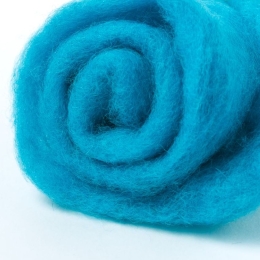 Wełna merynos w błamie do filcowania TURKUSOWY