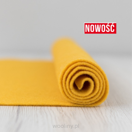 Filc wełniany 2mm ŻÓŁTY 30x30cm dekoracyjny