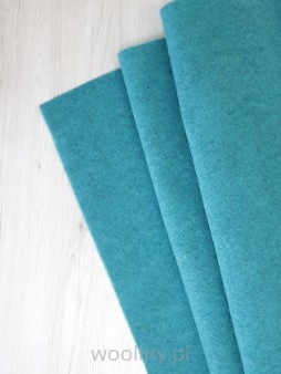 Filc wełniany 70% dekoracyjny 2mm TURKUSOWY