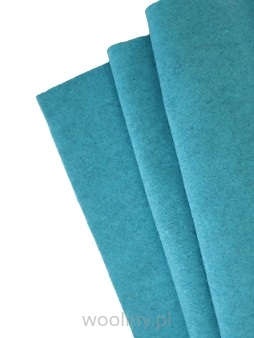 Filc wełniany 70% dekoracyjny 2mm TURKUSOWY