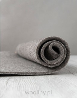 Filc wełniany 4mm MELANŻ CIEMNO SZARY BRĄZOWY