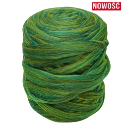 Wełna czesankowa polska Zielona Choinka #122 wałek 4,5kg