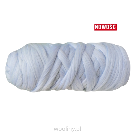 Wełna czesankowa  19mic MELANŻ BŁĘKITNY merynos australijski
