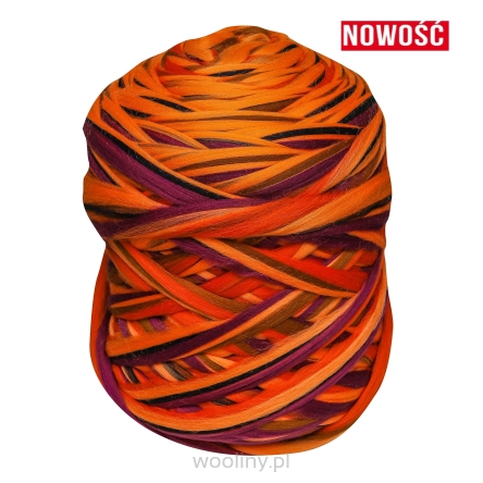 Wełna czesankowa polska HALLOWEEN #115 filcowanie