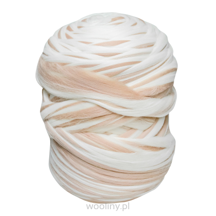 Wełna czesankowa 22-24mic CIASTECZKOWY 4,5kg HURT wałek