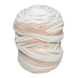 Wełna czesankowa 22-24mic CIASTECZKOWY 4,5kg HURT wałek