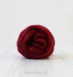 Czesanka Tencel Lyocell  JAGODOWY włókien roślinnych