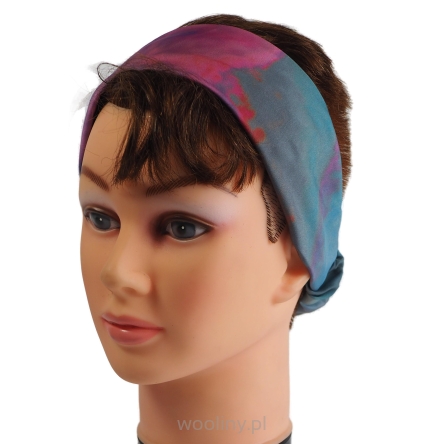Kolorowa letnia opaska na głowę do włosów SILKY