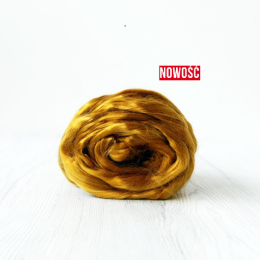 Czesanka Tencel LYOCELL z włókien roślinnych ZŁOTA