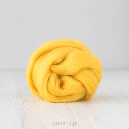 Wełna czesankowa merynos australijski 19mic ŻÓŁTKO