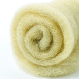 Wełna w błamie do filcowania BRUDNY ŻÓŁTY