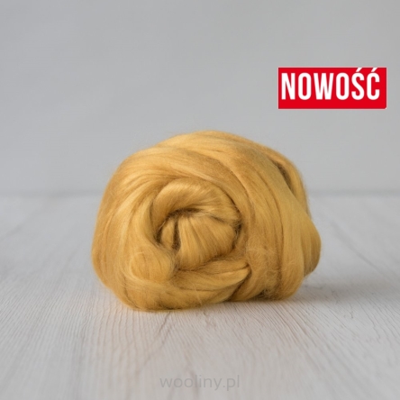 Czesanka wiskozy do filcowana MIODOWY